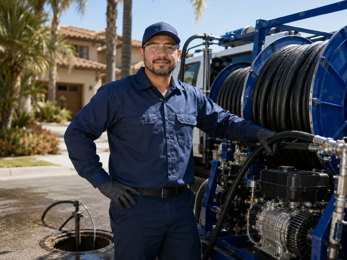 Hydro jet sewer cleaning in Woodland Hills