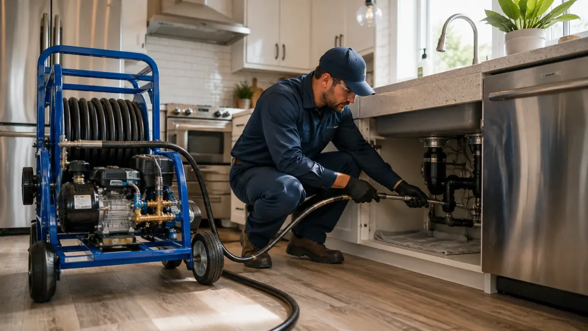 Kitchen Drain Hydro Jetting in Woodland Hills