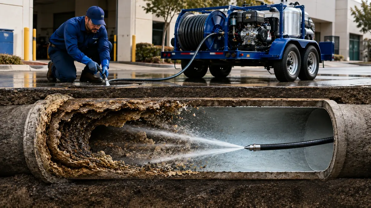 Sewer Pipe Descaling in Woodland Hills