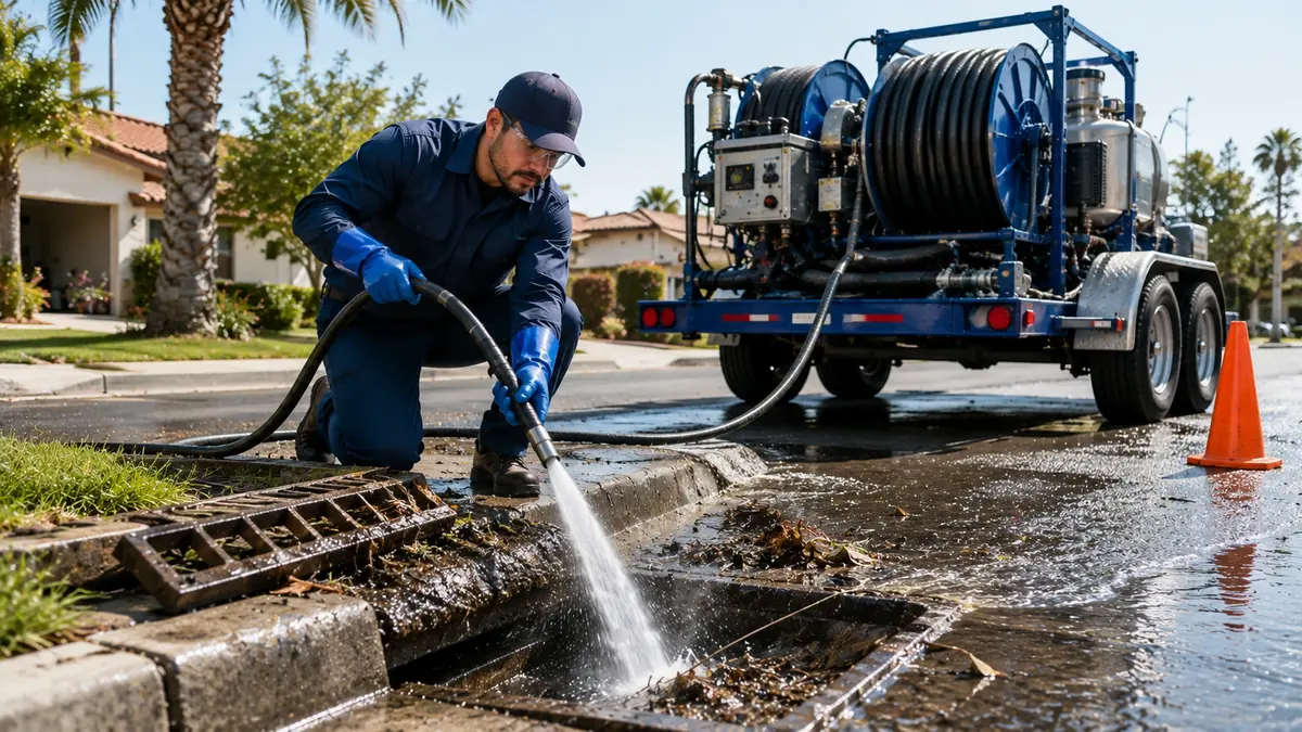 Storm Drain Hydro Jet Cleaning in Woodland Hills